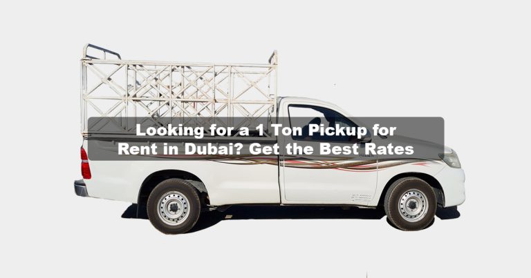 1 Ton Pickup Truck for Rent in Dubai
