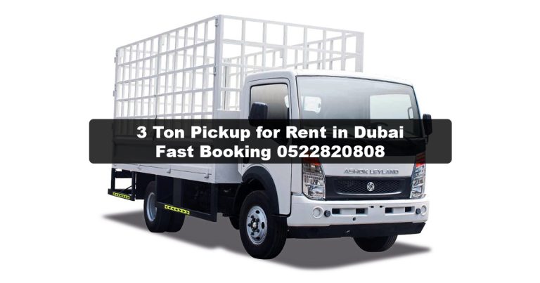 3 Ton Pickup for Rent in Dubai